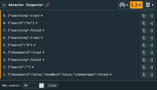 Signal patches tab